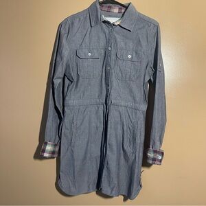 Timberland utility denim style Long-Sleeve Shirt Dress size small